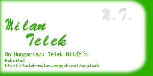milan telek business card